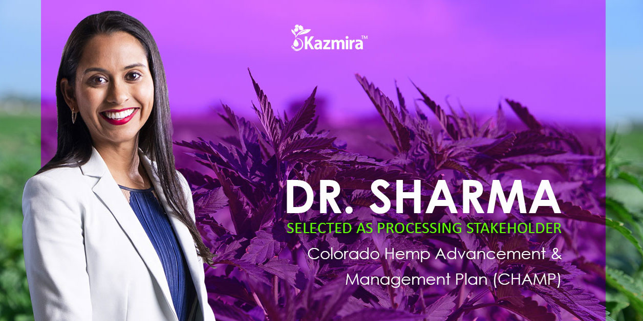 Dr. Sharma Chosen As Processing Stakeholder for CHAMP - Kazmira LLC